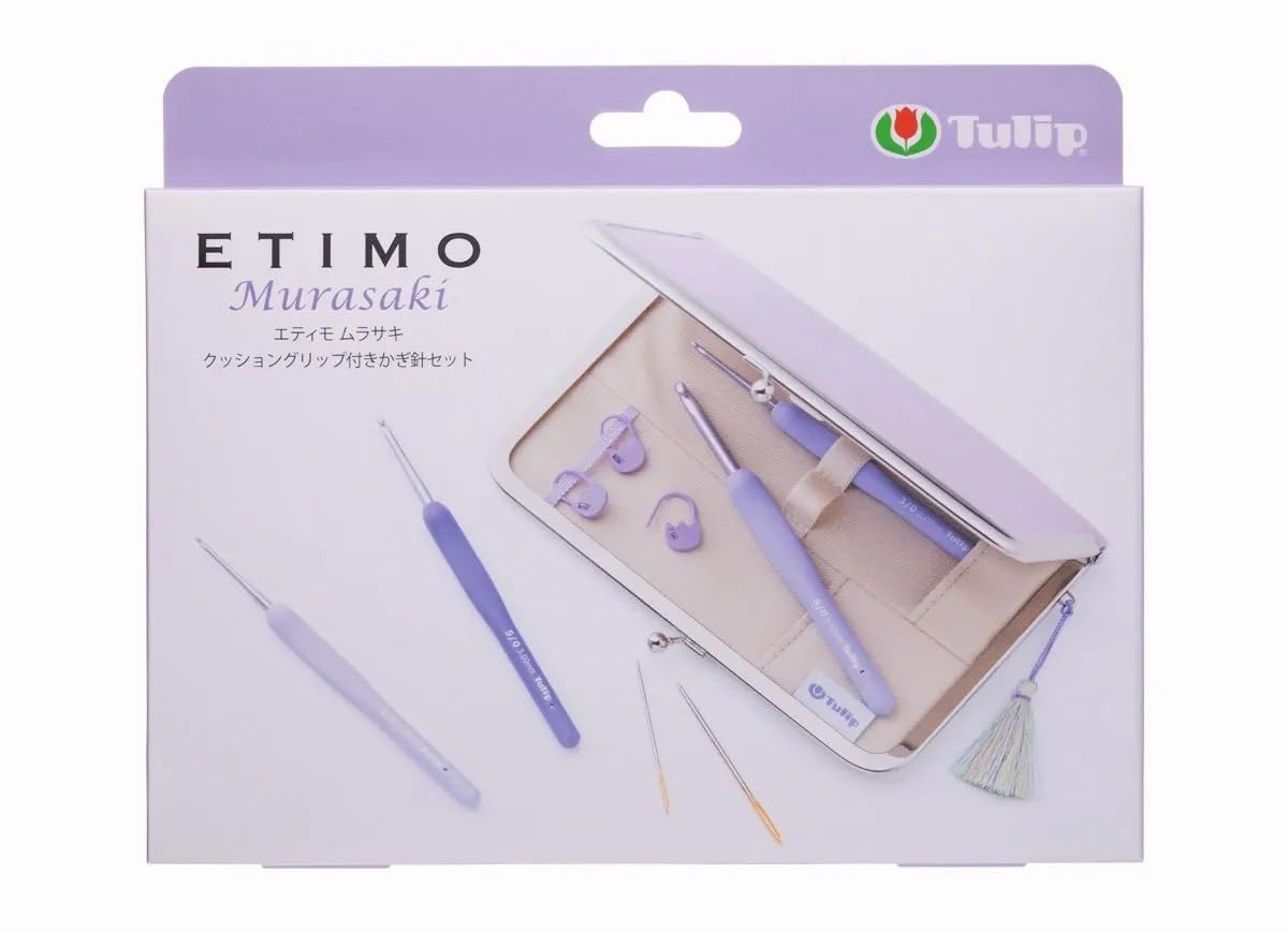 Tulip Tulip Knitting Needles ETIMO Murasaki Crochet Set with Cushion Grip TEM-001