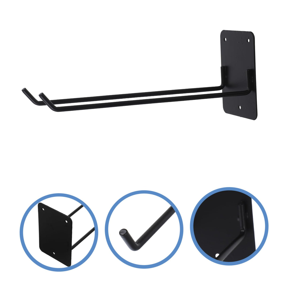Wall Mounted Tool Holder Rack for Garden Equipment Sturdy Wall Storage Organizer for Brooms Rakes Hoses and Shovels for Garage Garden and Tool Room Use