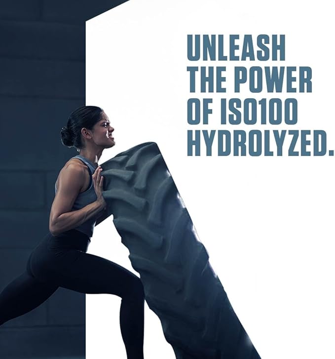Dymatize ISO100 Whey Protein Powder Isolate, Gourmet Chocolate, 25g of Protein, 5 Pound, 5.5g BCAAs, Less Than 120 Cal., Gluten Free, 1g Fat, 1g Sugar, 2g Carb