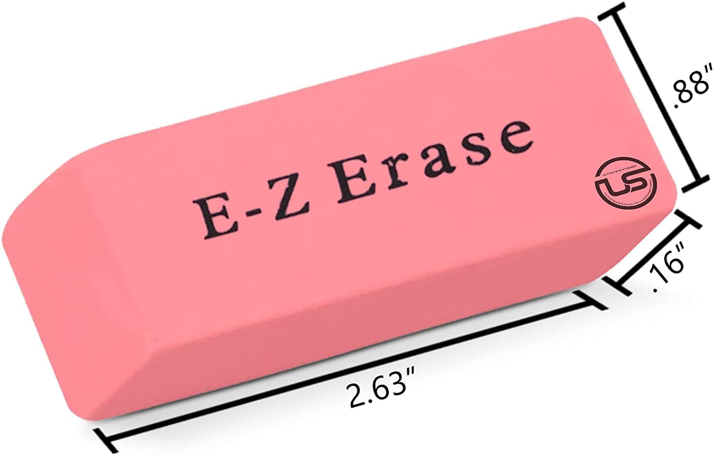 Pink Erasers, 120 Count Rectangular Eraser Bulk Pack, Latex Free Pink Pearl Erasers for School Supplies, Art and Office