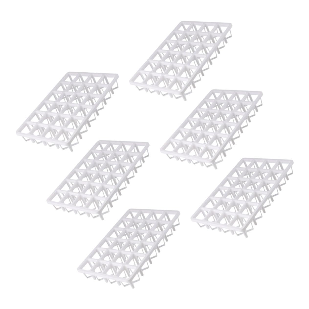 TOYANDONA 6Pcs Square Nursery Pot Holders for Vegetable Germination Durable Planting Tray Racks Lightweight and Reusable Greenhouse Sowing Trays for Plants