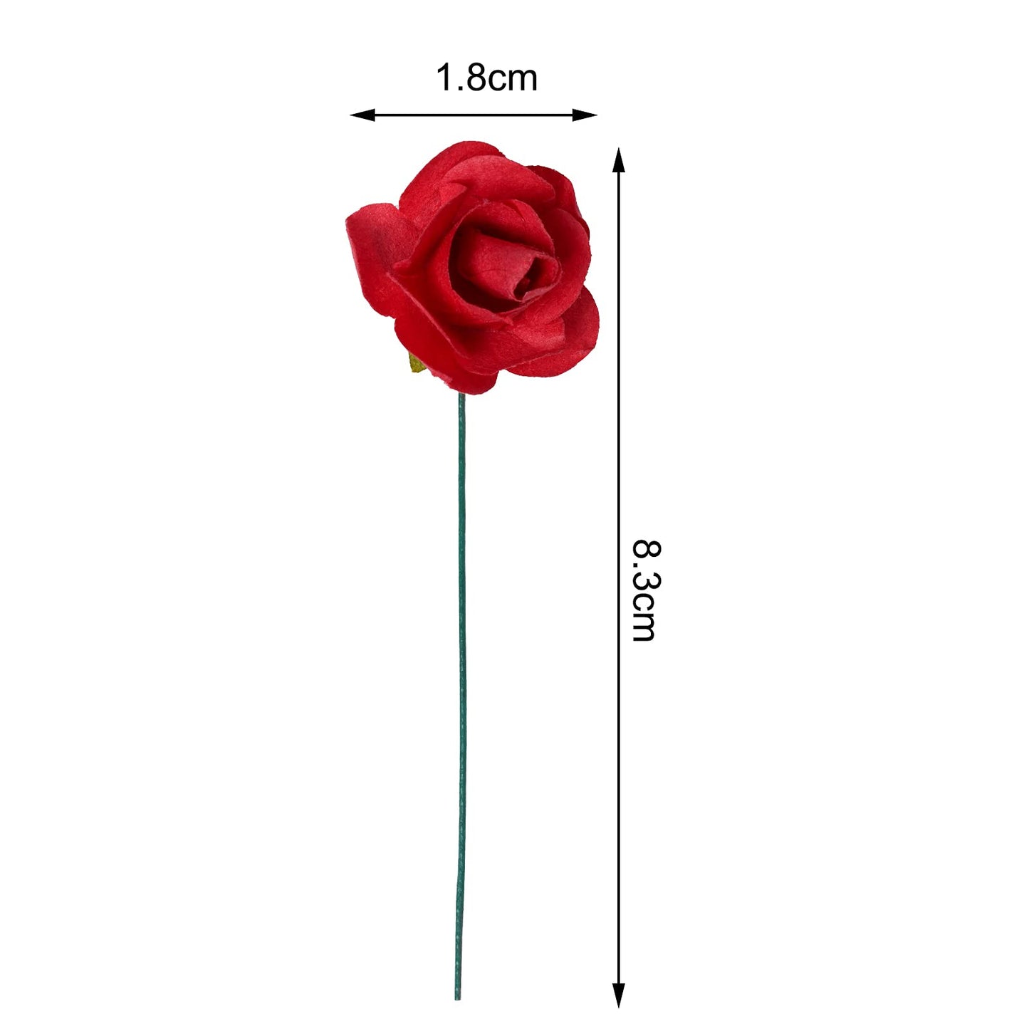 Haakong 240Pcs Artificial Paper Rose Mini Rose Flower Mini Paper Flower Crafts Artificial Paper Flowers (Random Color)