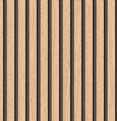 myforHD Wallpaper Peel and Stick Wood Grating Stripe Self-Adhesive Wallpaper Faux Wood Contact Paper Wood Slats Self Adhesive Wall Paper PVC Vinyl Film Removable Waterproof 17.3" x 236" - color: Wood E, size: 17.3" x 236.2"