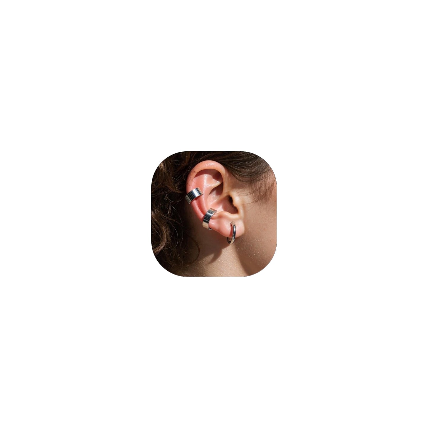 Ear Cuff Earrings for Men Punk Non piercing ear clip Hoop Earring Helix Fake Earring Jewelry