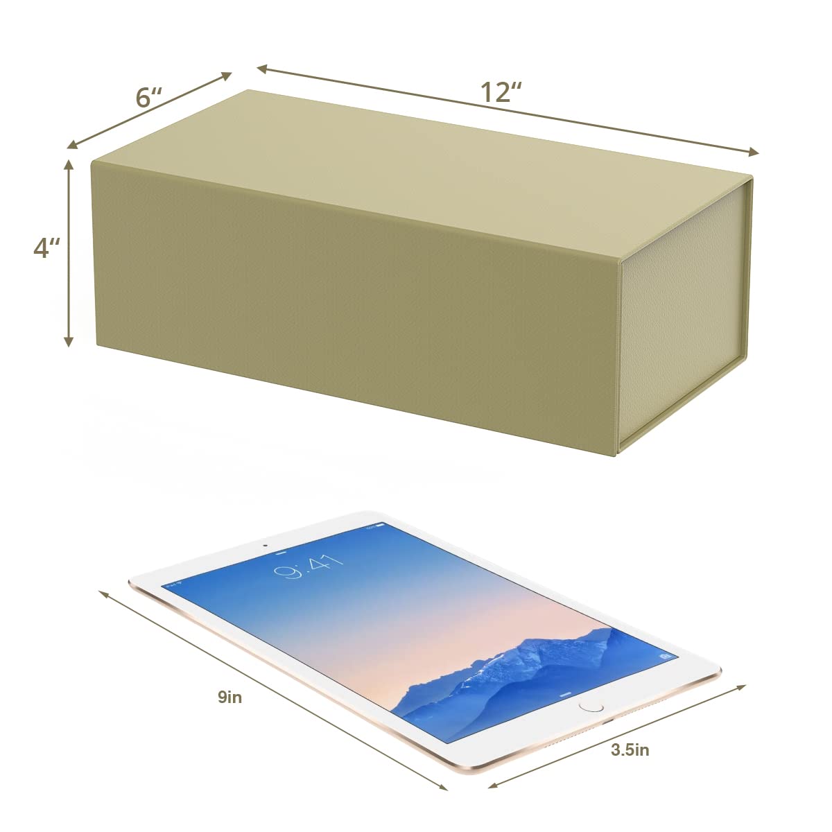6 Pack Gift Boxes with Magnetic Lid 12" X 6" X 4" for Presents,Luxury for Gift Packaging, Bridesmaid Gifts Boxes, Magnetic Gift Box for Gifts,Birthday Gift Boxes,Christmas Gift Boxes