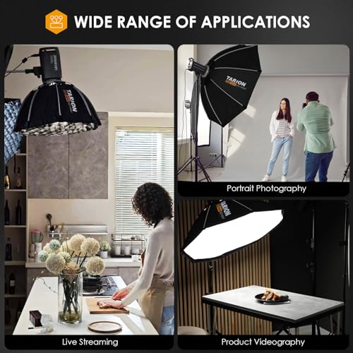 TARION Quick Release Octagonal Softbox - Bowens Mount Softbox with Diffusers/Honeycomb Grid/Carrying Bag for Live Streaming, Photography, Videography (Octagonal 35.4"/90cm) - style: Octagonal 35.4"/90cm
