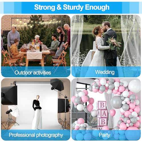 EMART Heavy Duty Backdrop Stand, 8.5 x 10ft Adjustable Photo Background Support System Kit with Carry Bag for Photography - size: 8.5x10ft