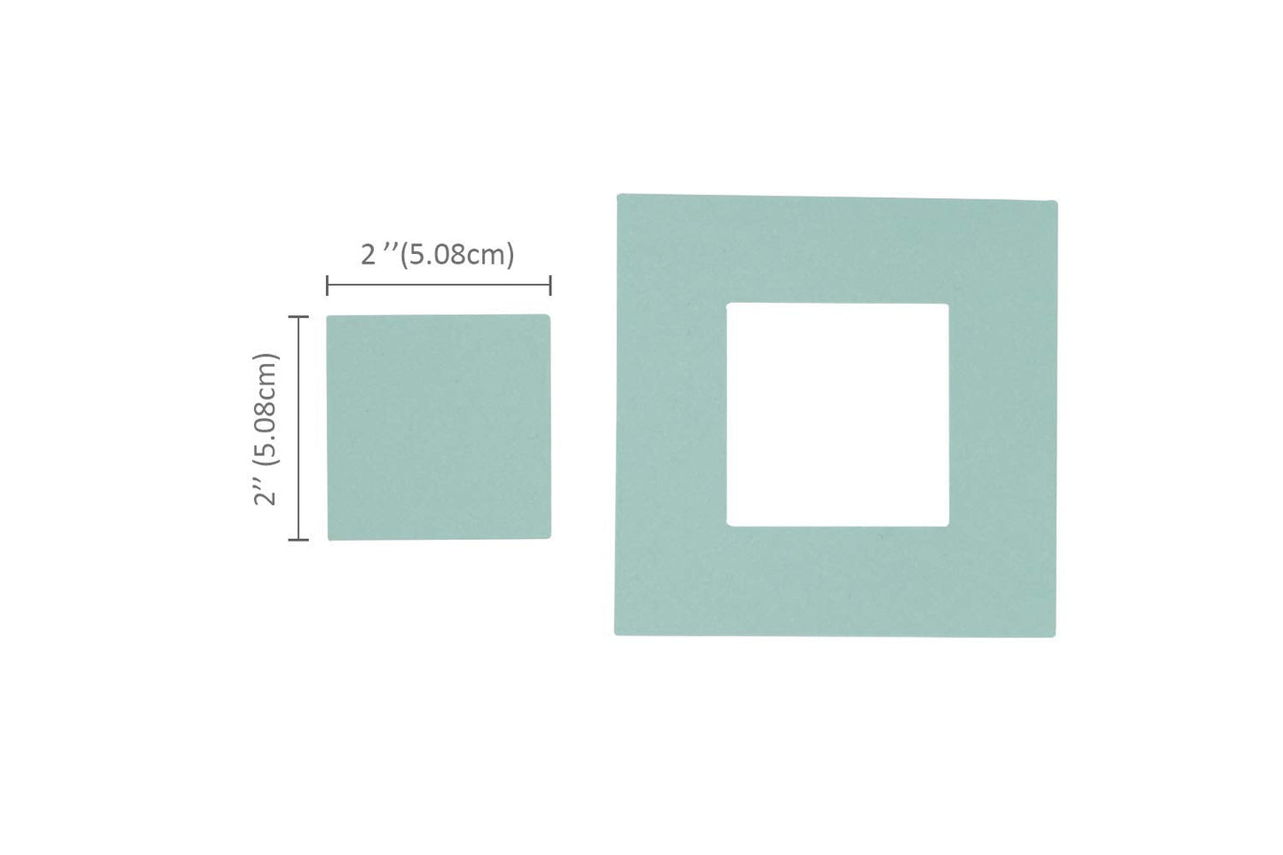 Bira Craft 2" x 2" Square Magnetic Punch - Anywhere, Everywhere, Window, Frame for Paper Crafting Scrapbooking