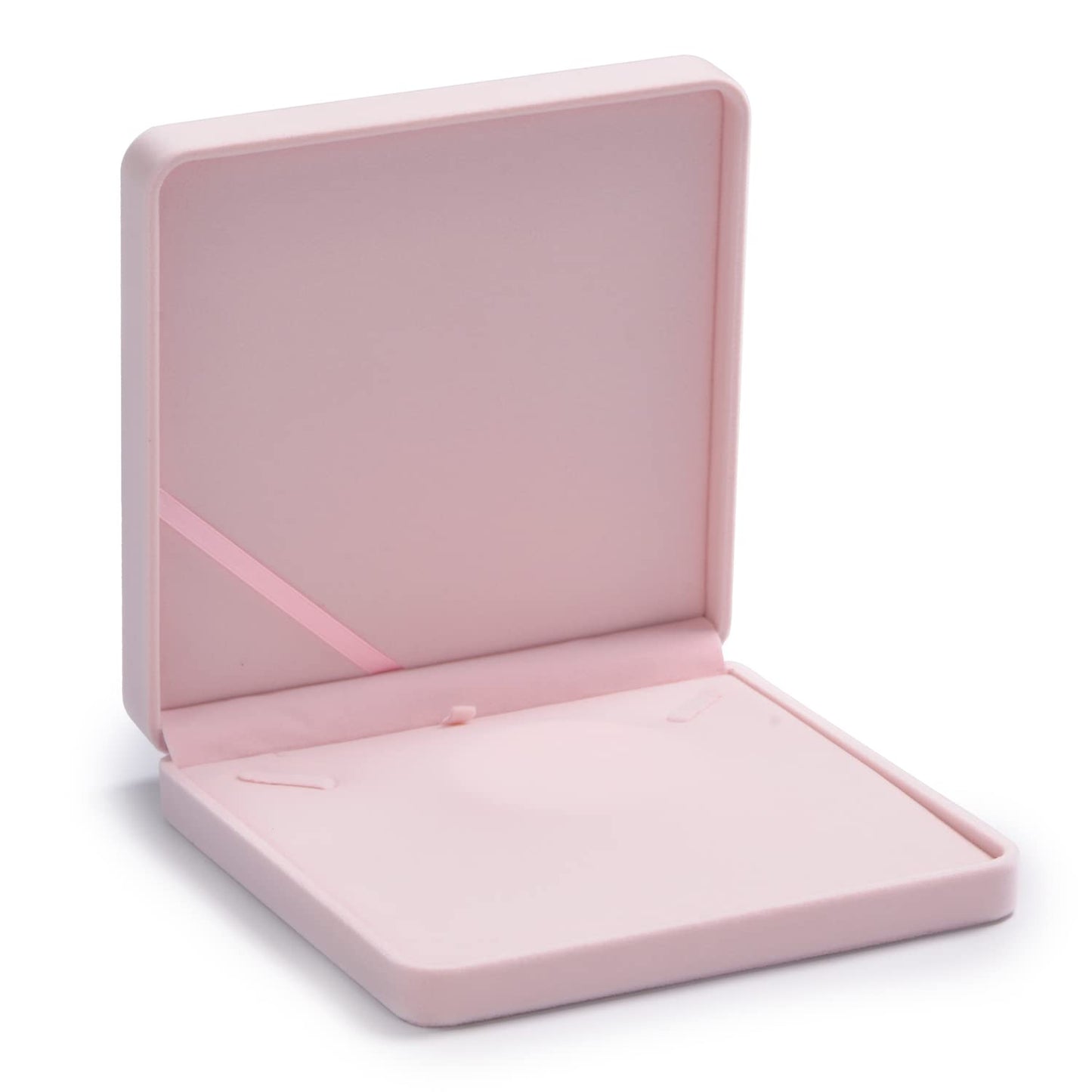 Oirlv Pink Velvet Pendant Box Big Necklace/Chunky Necklace Gift Box Jewelry Storage Case