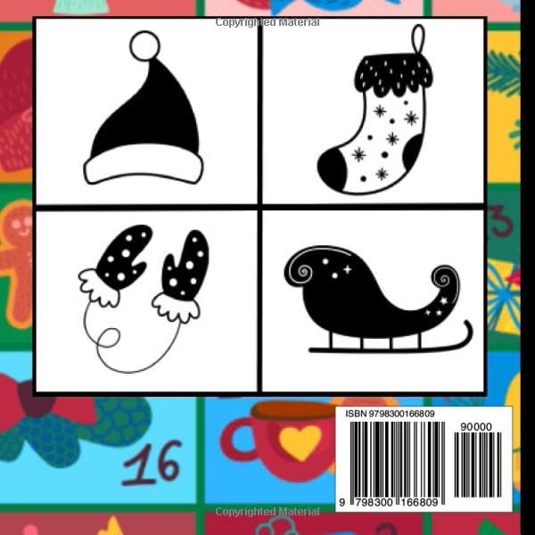 My First Advent Calendar: High Contrast Baby Book | Black and White Themes for Newborns | 0-6 and 0-12 Months Babies | 1-2 Years Christma Images | Infants Visual Develop
