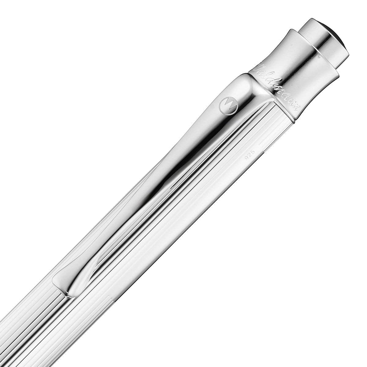 Waldmann Tango Ballpoint Pen Sterling Silver Lines Pattern