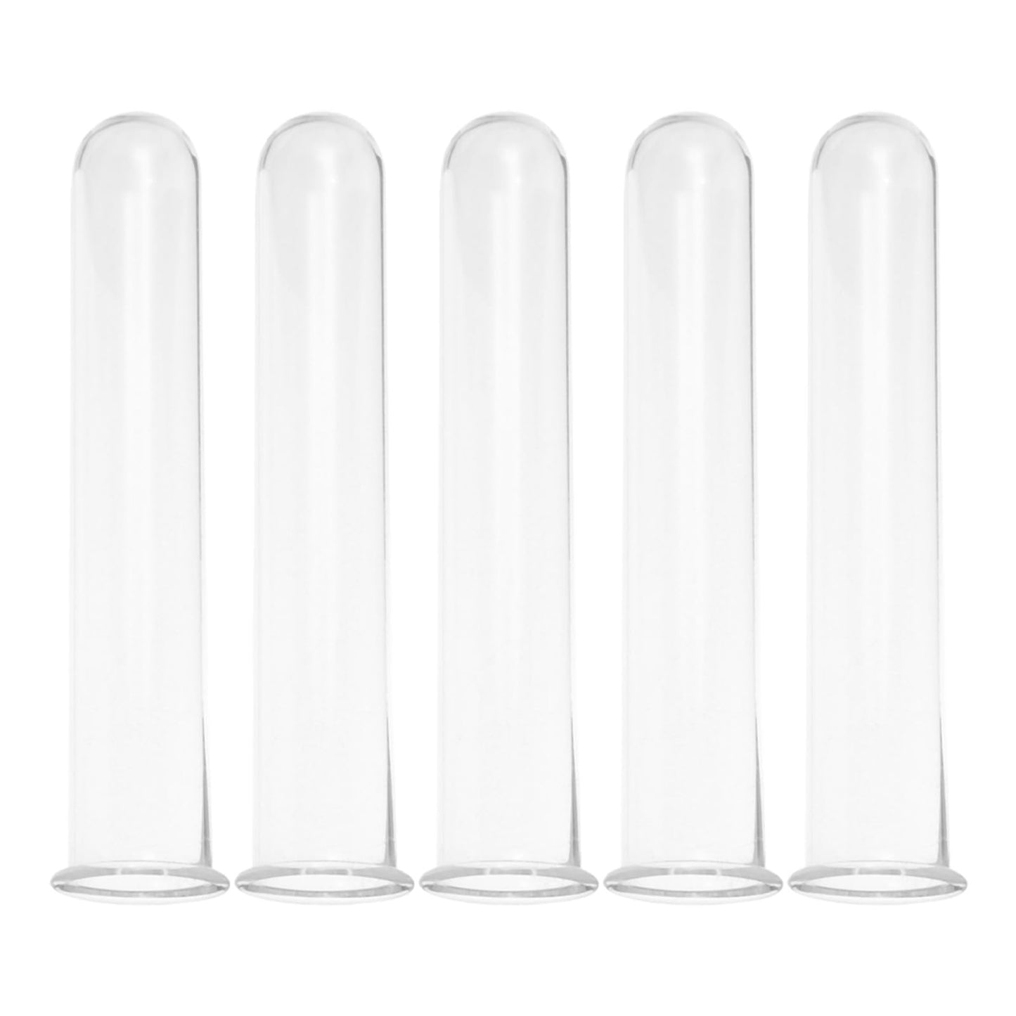 STAHAD Glass Hydroponic Vase Plant Propagation Tubes 5pcs 2.5x3x15cm Test Tubes for Small Terrarium Plants Home Desk Decoration