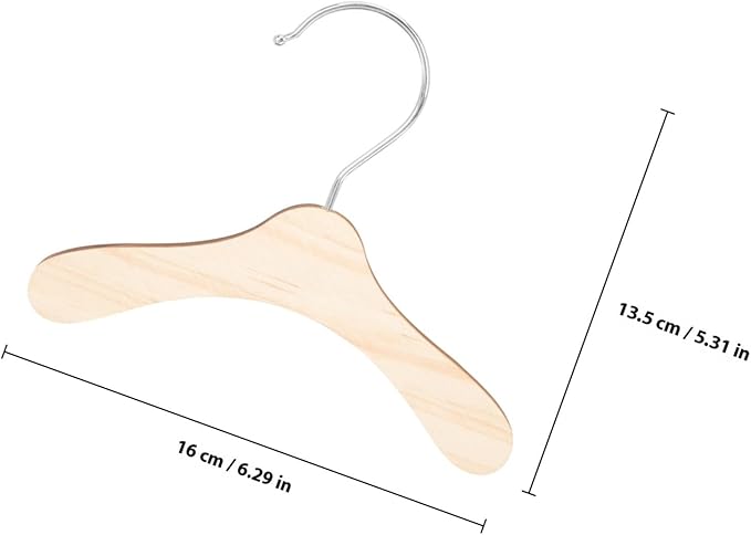 Wooden PET Hangers 10pcs for Dog Clothes, Cat Accessories Xmas
