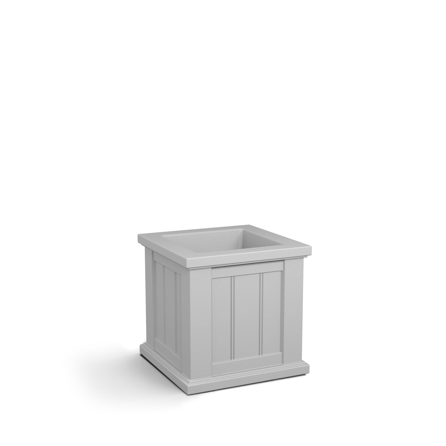 Mayne Cape Cod 14-Inch Square Planter – Self-Watering, Weather-Resistant Planter for Flowers – Durable Outdoor Design for Patio, Porch, or Entryway