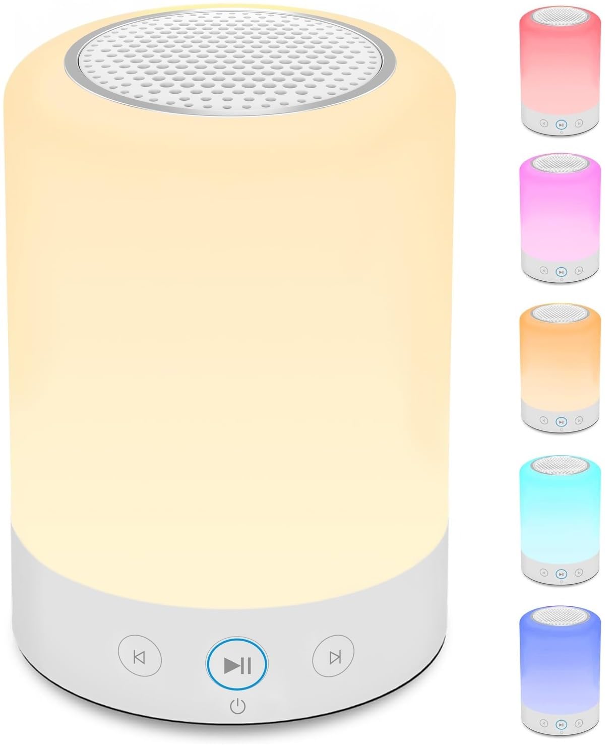 Night Lights, White Noise Machine – 20 Non-Looping Sleep Sounds, Rechargeable Battery, Touch Control, 6 Timers & Memory Function | Portable Sound Machine for Baby, Adults, Nursery, Travel