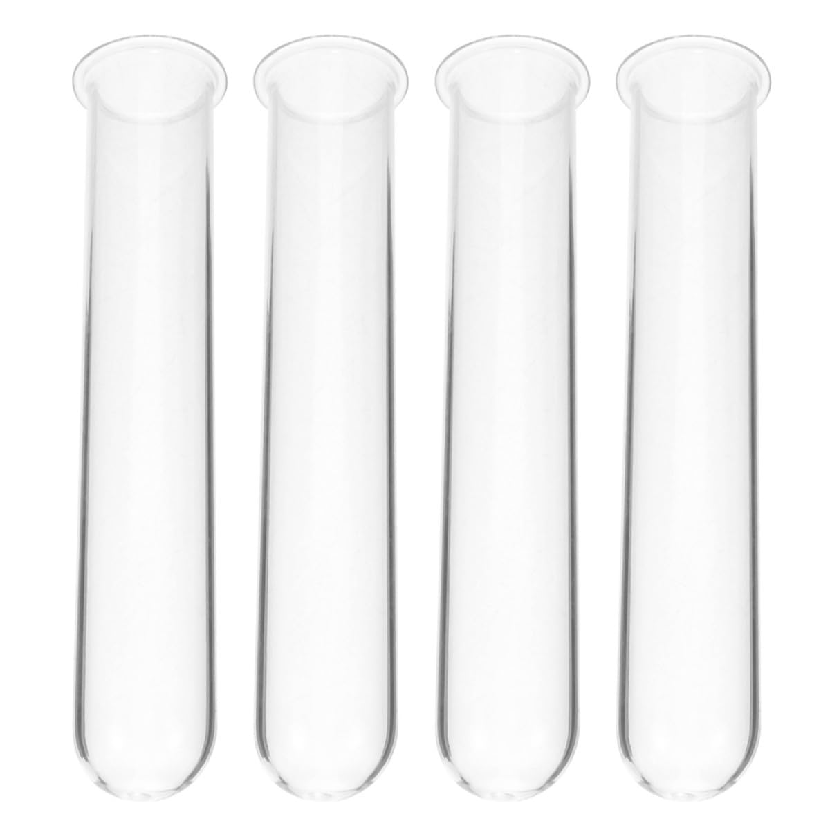 COOPHYA 4pcs Glass Test Tube Plant Propagation Vases Hydroponic Flower Holders Decorative Desktop and Wall Terrarium Containers for Home Garden Office