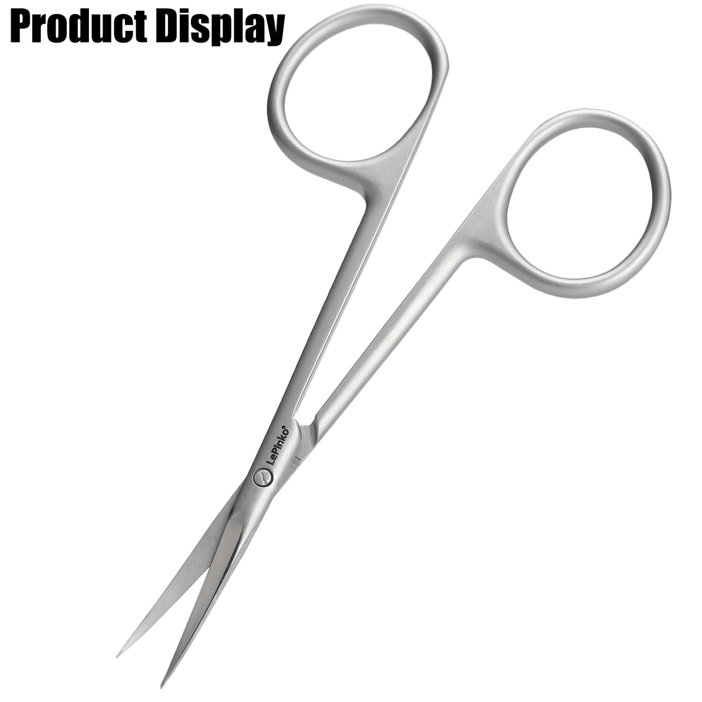 LePinko Cuticle Scissors, UPGRADED Fine Tip, for Manicure and Pedicure, Gifts for Men Women