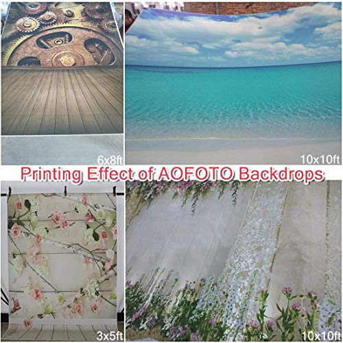 AOFOTO 4x6ft Photography Backgrounds Photo Backdrop Dreamy Pastoral Scenery Cartoon Painting Rosy Clouds Sheep Grass Hillside Wood Floor Props Video Studio Baby Kid Artistic Portrait Vinyl Wallpaper - size: 4x6ft