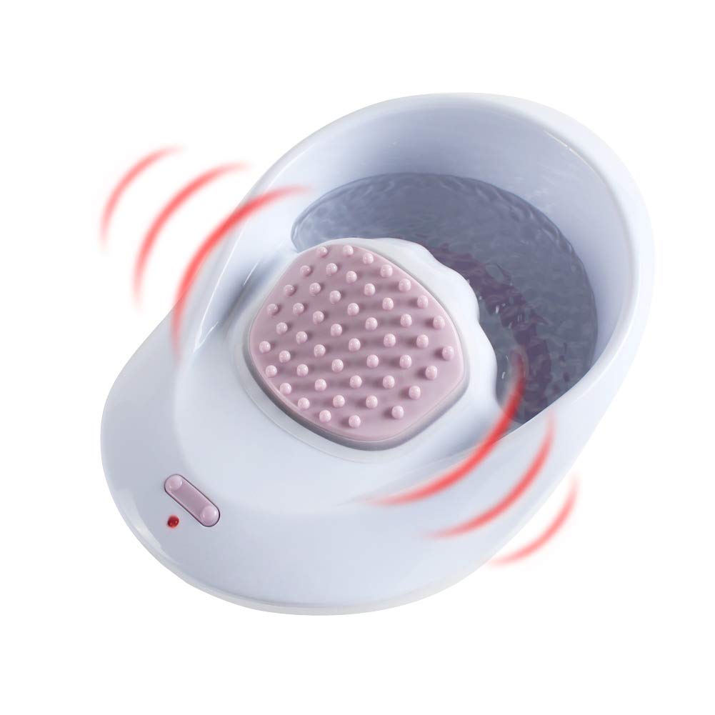 liddy art Electric Massage Nail Soaking Bowl, Manicure Hand Bowl Vibration Spa Massage Soak Soothing Relaxing Manicure Machine Soften Cuticles