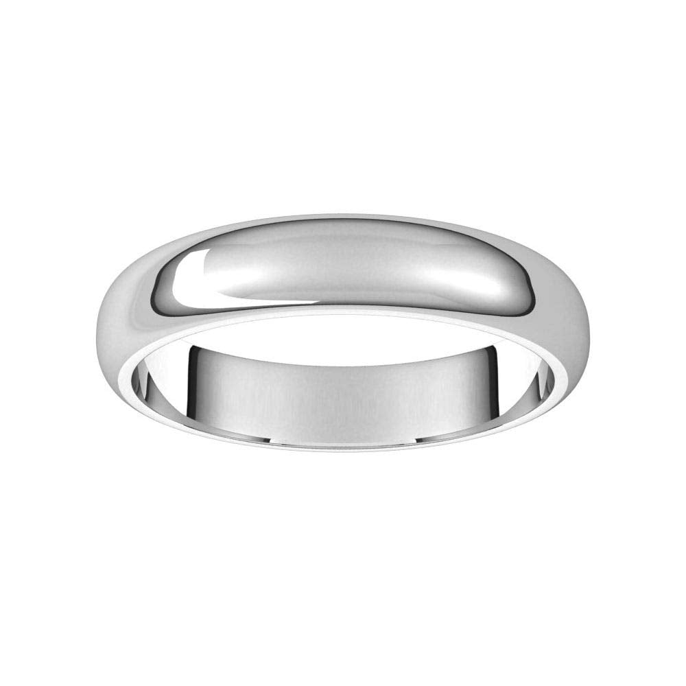 Sonia Jewels Solid 925 Sterling Silver 4mm Wedding Band Ring Mens Heavy Thick Classic Plain Traditional - Size 10