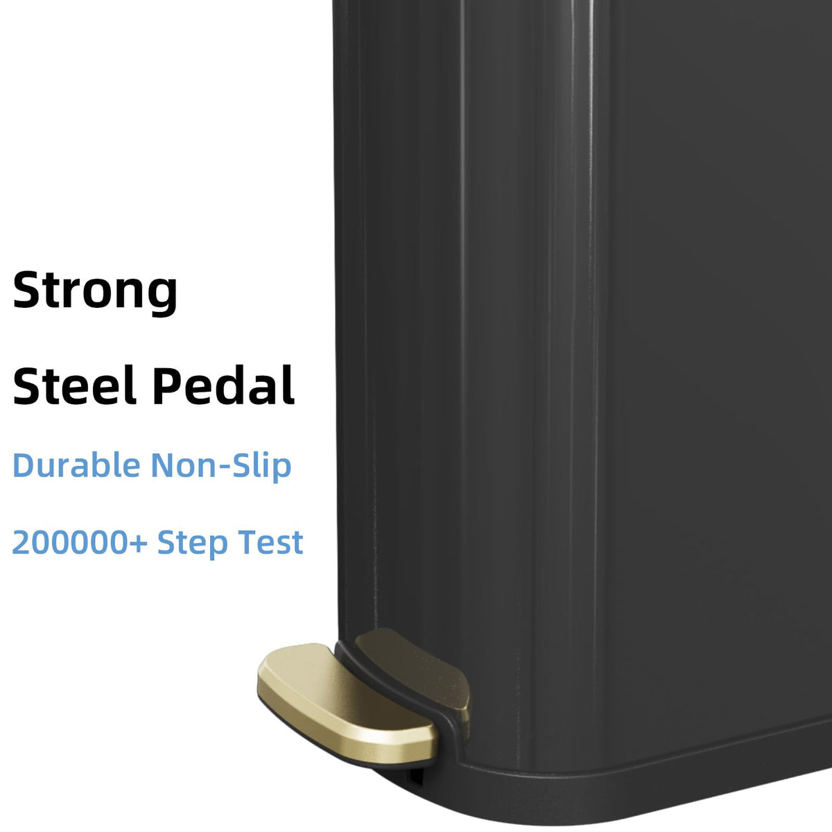 2.6 Gallon Slim Bathroom Trash Can with Soft