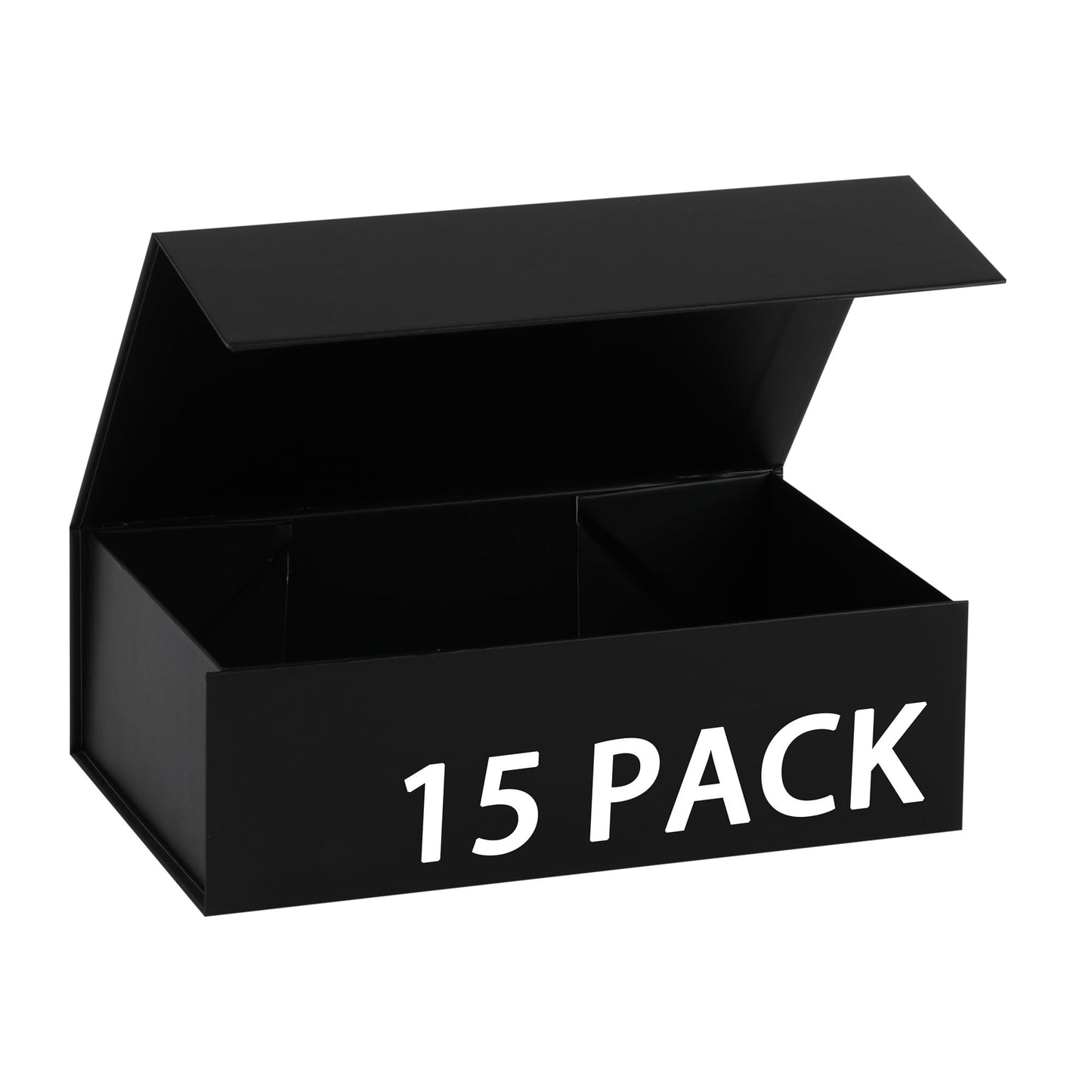 MUMUPACK 15 Pack Magnetic Gift Box With Lid 9.5x6x3,Black Gift Boxes Bulk,Luxury Bridesmaid Proposal Box,Small Magnetic Closure Box Boxes For Presents,Wedding,Business