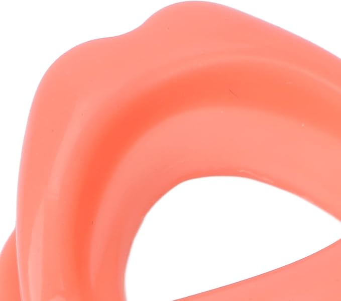 Dioche Oral Mouth Muscle Massage Tool Silicone Face Slimming Tightening Smile Trainer Lip Exerciser for Muscles Stretching Lifting Exercise Lips Traine, Red