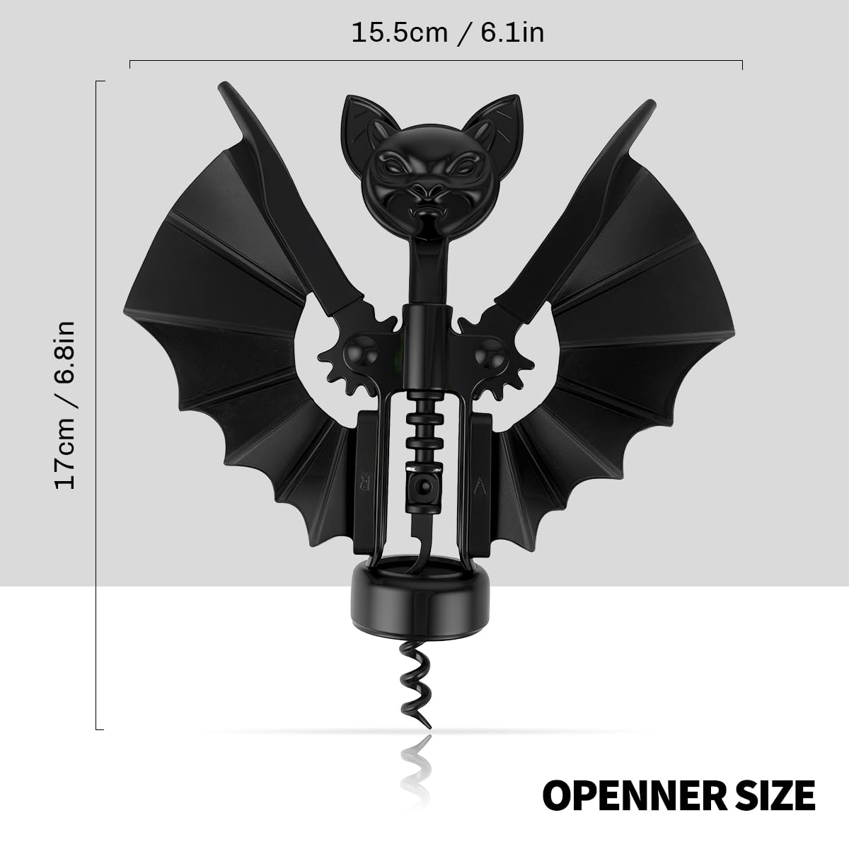 Goth Wine Opener - Mothers Day Gifts from Daughter Son, Birthday Gifts for Women