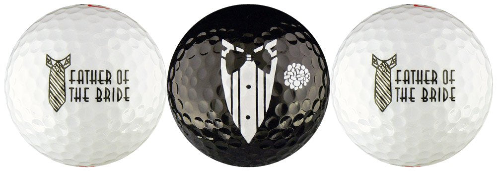 EnjoyLife Inc Father of The Bride Wedding Variety Golf Ball Gift Set