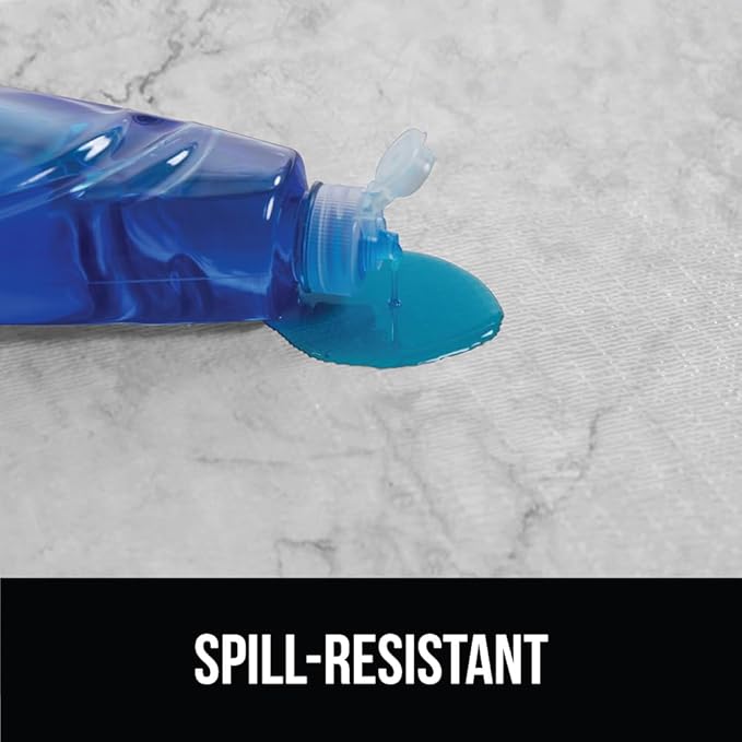 GORILLA GRIP DripGuard Shelf Liner, Non Adhesive Drawer and Kitchen Cabinet Protector, 24x240 Inch, Slip Resistant BPA Free Smooth Surface Plastic Liners for Cabinets, Bathrooms, Closets, Marble