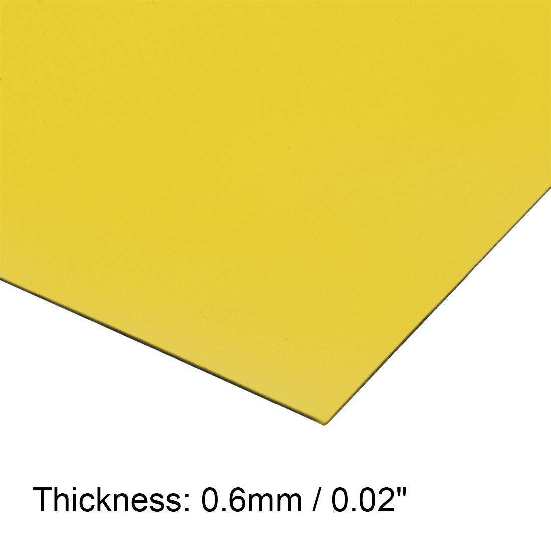 uxcell 5 Pcs Dry Erase Magnetic Strip 11.7" x 8" Magnetical Sheet Labels Stickers Writable Yellow for Whiteboards Refrigerator and Crafts
