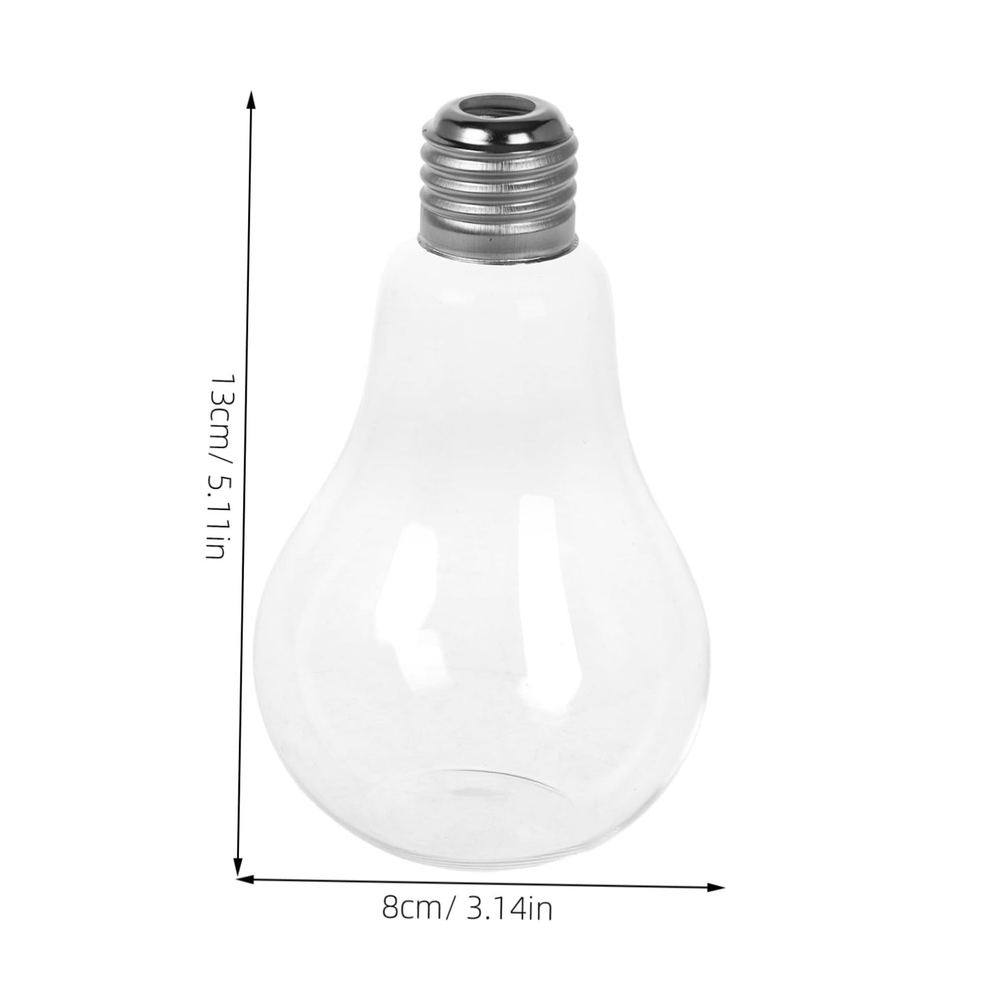 OHPHCALL 2pcs Hanging Glass Vase Hyacinth Vase Light Bulb Glass Bottle Planter Desk Planter Holder for Home Decor