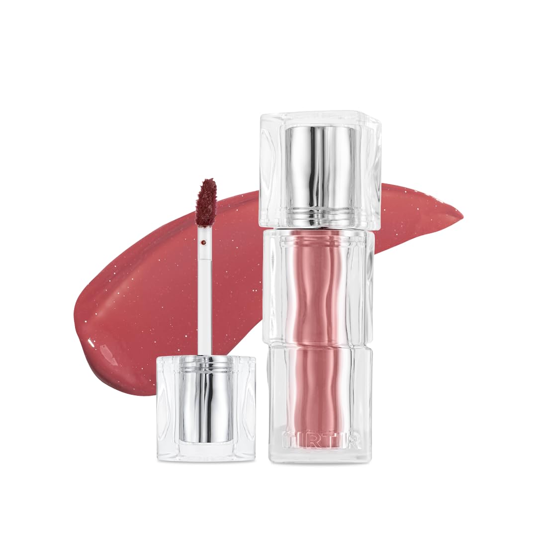 TIRTIR [*Mini Size Waterism Tinted Lip Gloss #03 Sand Mond, 0.06 Fl Oz – Kiss Ready Lipgloss, 12H Long Lasting Non Sticky Natural Tinted Glow Korean Multiuse Cheek and Lip Tint for Women gift