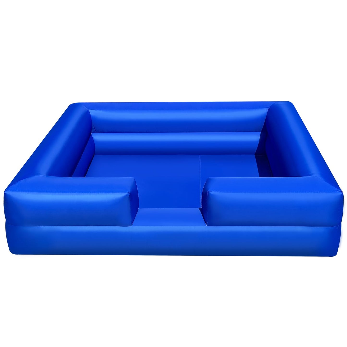 WARSUN Inflatable Ball Pit 10x10Ft with Built-in Blower Blue Foam Ball Pit for Hours of Fun Activities