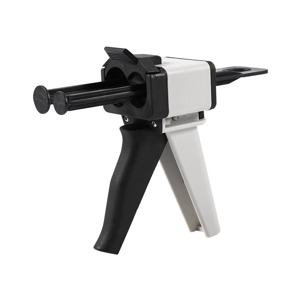 Dispenser Gun Kit, 50ml Adhesive Cartridges Gun Impression Mixing Dispensing Gun Solid Epoxy Gun for 1:1/2:1 Cartridge Mixing Dispenser Delivery Caulking Gun