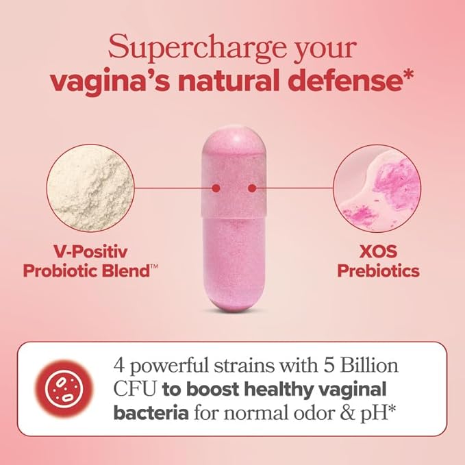 O Positiv URO Vaginal Probiotics for Women pH Balance with Prebiotics & Lactobacillus Probiotic Blend - Vaginal Health Supplement - Promote Healthy Vaginal Odor & Vaginal Flora, 60 Count (Pack of 3)