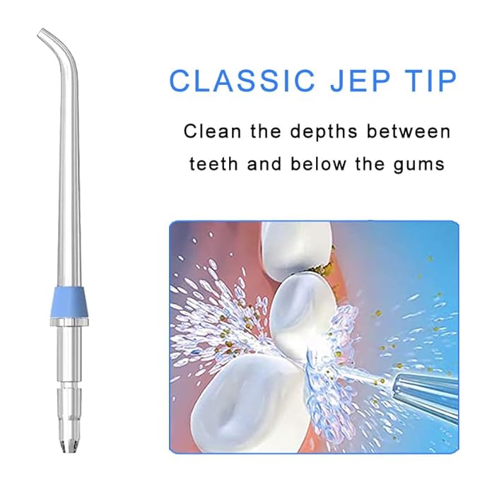 Replacement Tips Compatible with Waterpik Water Flosser, Storage Case and 9 Tips, Compatible with Waterpik Aquarius Water Flosser, WP-660, WP-580, WF-20, CC-04, WP-662, WP-667CD, WF-13, WF-12