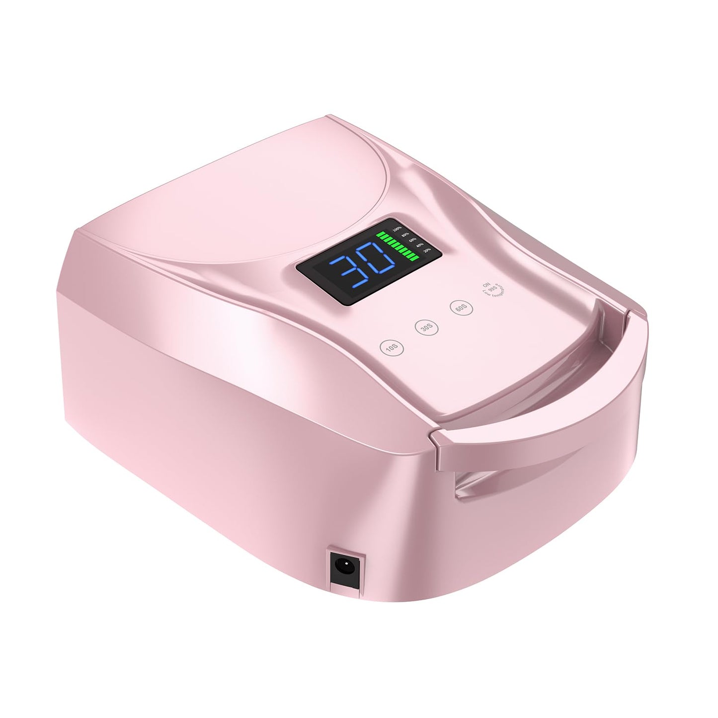 BIDUO UV LED Nail Lamp,96W Rechargeable Cordless Nail Dryer, 52 Beads Quick Dry with Remote Control,4 Timers,Auto Sensor,Key Sound,Built-in Cooling Fan,Professional Gel Polish UV Light (Pink)