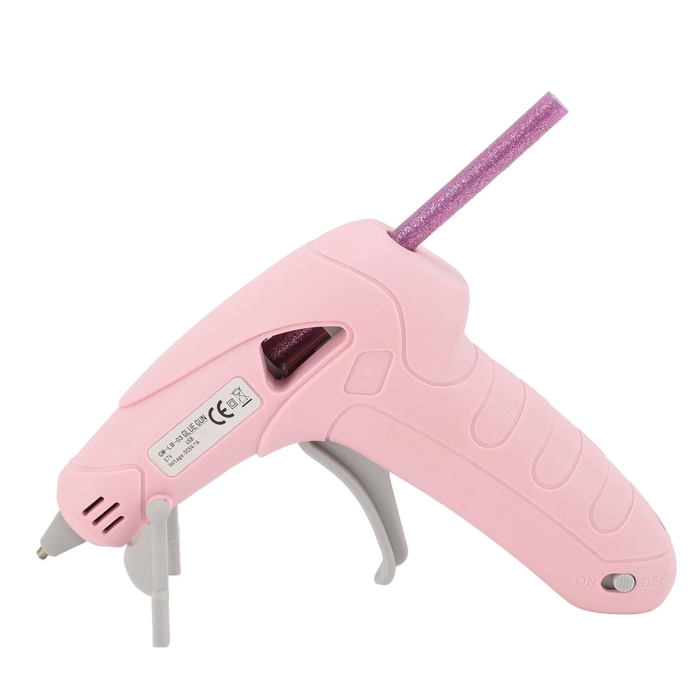 Cordless Hot Glue Gun Kit, Rechargeable, Fast Preheating, 2200 mAh, with 30 Glue Sticks, for Art, Crafts, Decorations