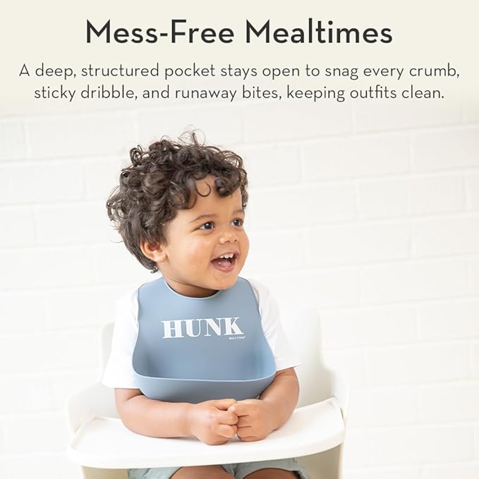 Bella Tunno Wonder Bib - Adjustable Silicone Baby Bibs for Girls, Durable and Waterproof BPA Free Silicone, Little Miss Fabulous