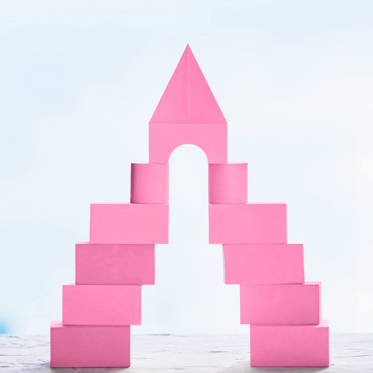 Frienda 12 Pcs Foam Board Bulk 12" x 7.5" x 1/2" Xps Foam Sheet Panel for DIY Crafts Sculpture Modeling Floral Arrangements School Home Office Art(Pink)