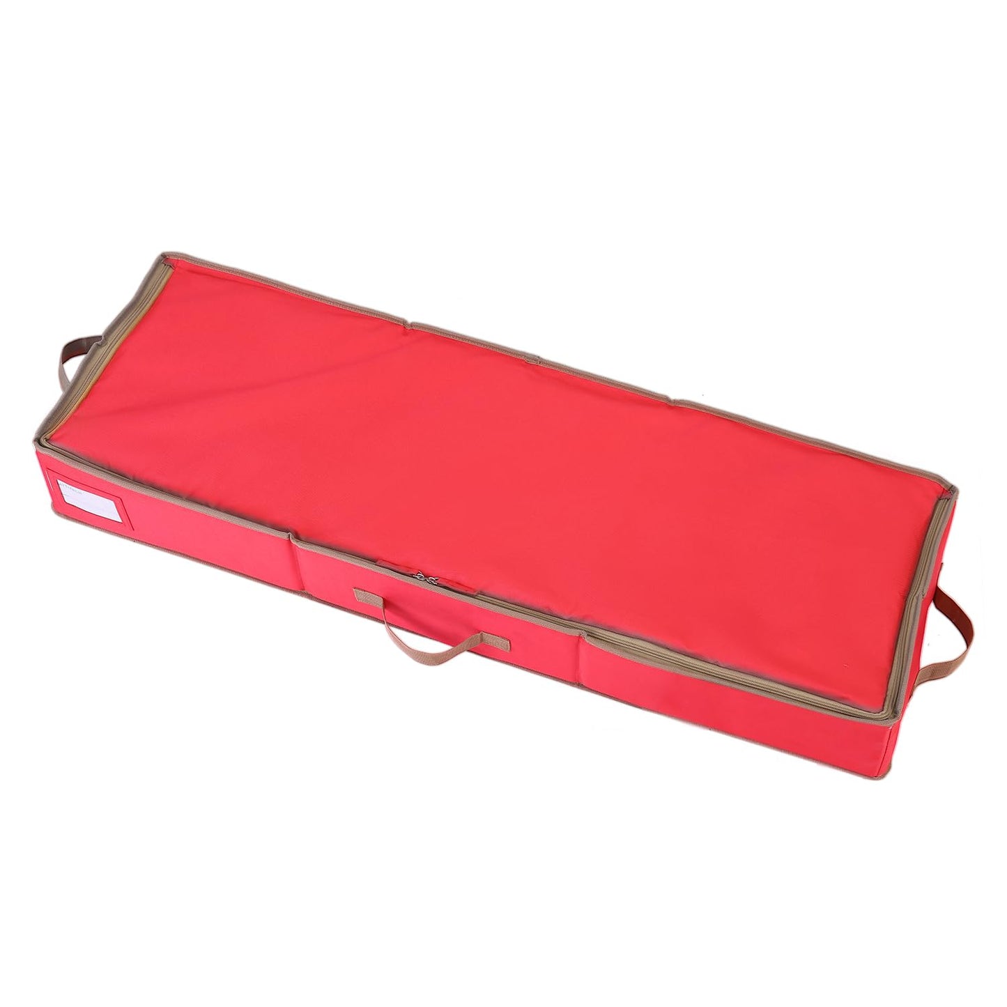 Sattiyrch Gift Wrapping Paper Storage containers,600D Oxford Fabric Christmas Ribbon Gift Bag Bows Storage Box,Holds up to 20 Rolls,42"W x 14"D x 5.5"H (Red)