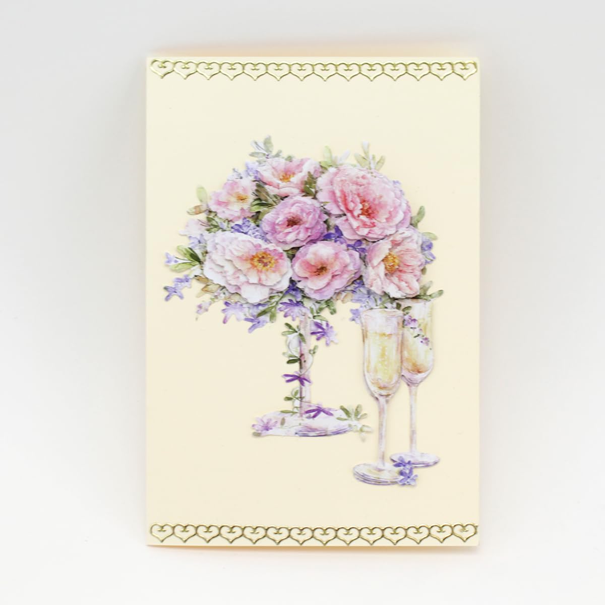 Katy Sue Designs On Your Special Day 3D Die-Cut Decoupage Sheets for Card Making & Scrapbooking. 9 Sheets of Katy Sue Die Cuts - Book & Flowers, Champagne & Violets & Soft Pink Roses