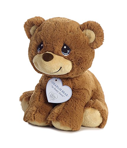 Aurora® Inspirational Precious Moments™ Charlie Bear Stuffed Animal - Cherished Memories - Enduring Comfort - Brown 8.5 Inches