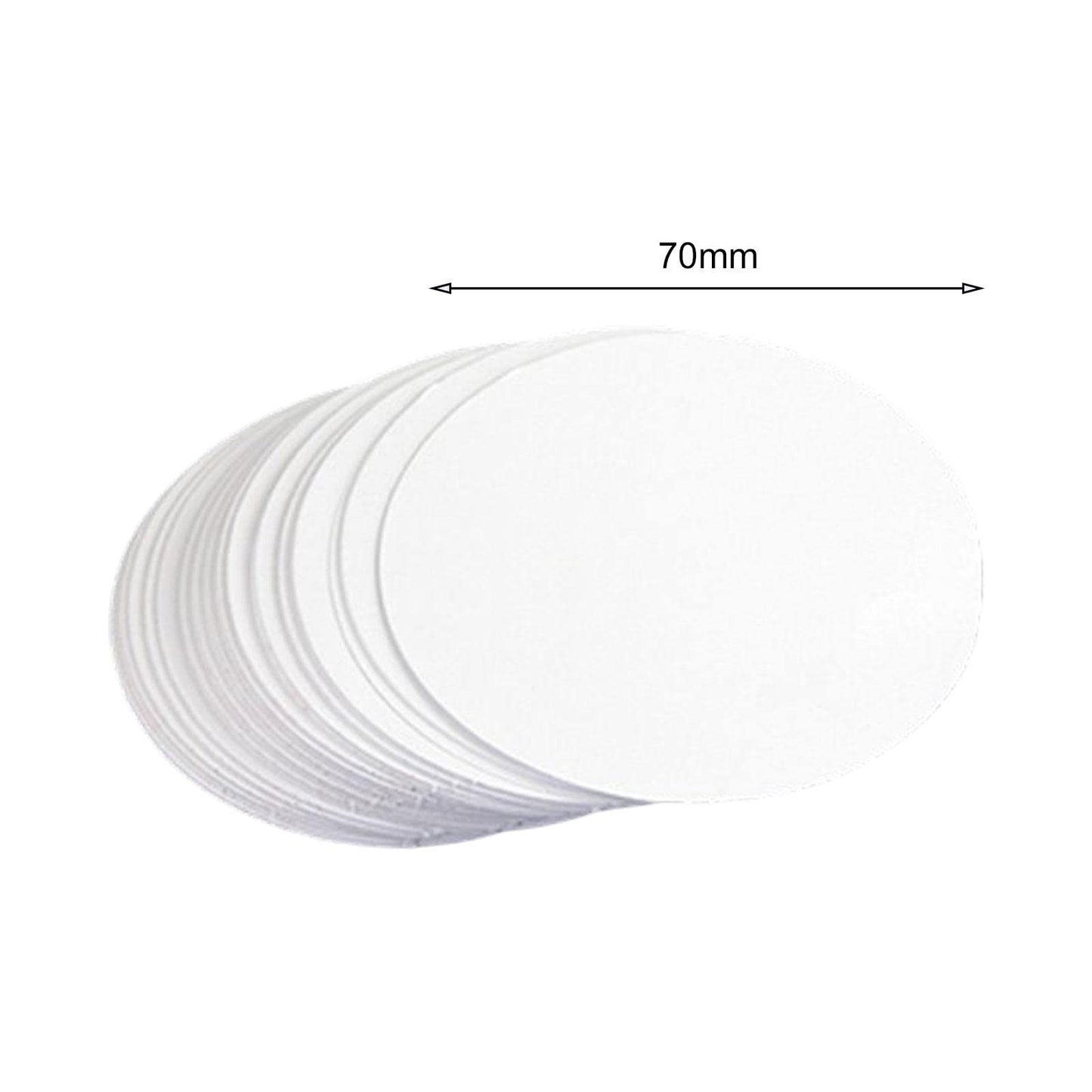 rockible 100 Pieces Button Badge Blank Paper Button Making Supplies Fitments Simple Using Lightweight Craft Making for DIY Lovers Friends Birthday, 58mm