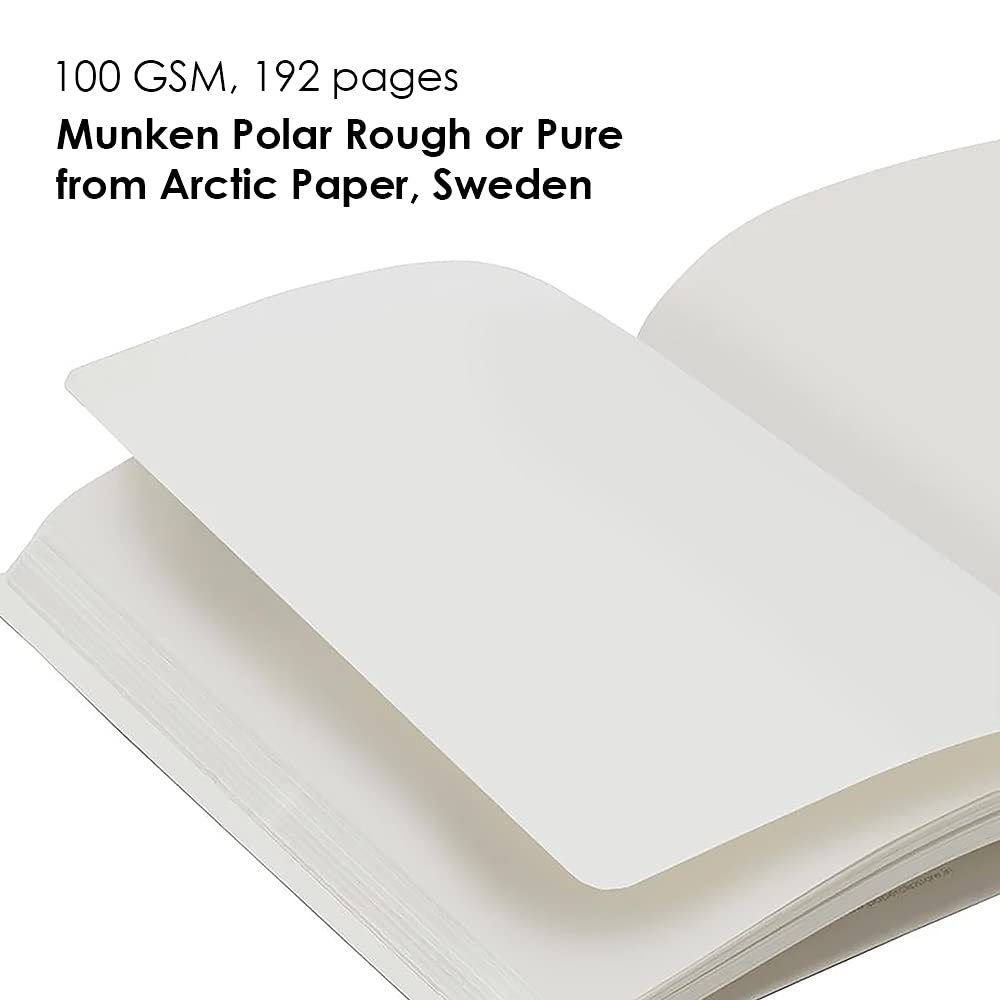 myPAPERCLIP Limited Edition A5 Plain Notebook | 192 Pages, 100 GSM, Soft Cover, A5 (5.83 × 8.27 in) | Flat Lay | Bookmark & Elastic Closure | Amethyst
