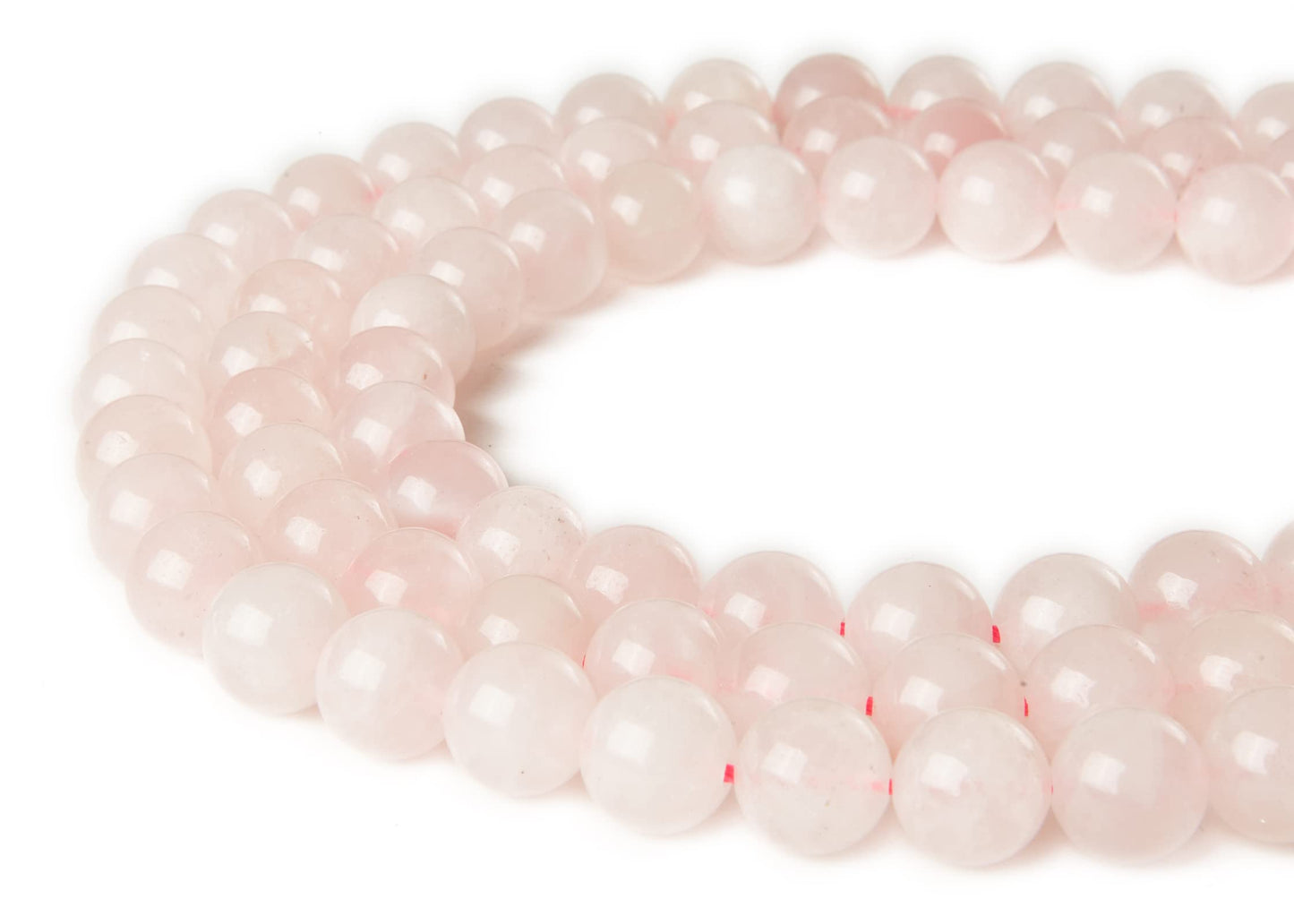 60pcs 6mm Rose Quartz Beads Natural Gemstone Beads Round Loose Beads for Jewelry Making