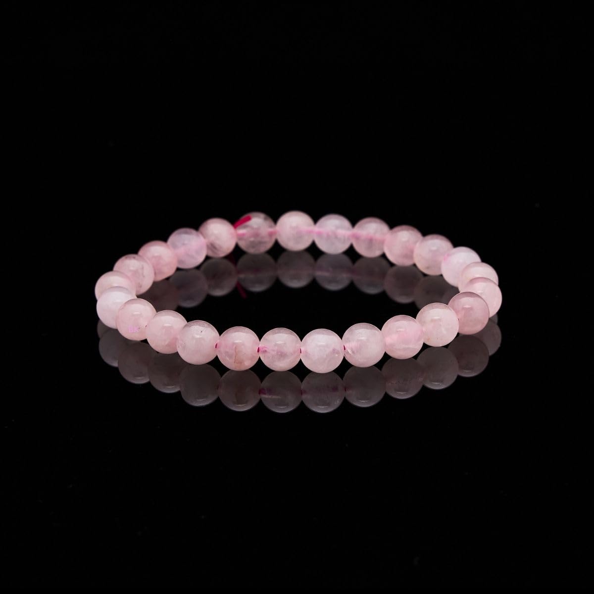 Buddha & Karma Rose Quartz Bracelet – Love & Harmony Feng Shui Healing Crystal for Men & Women