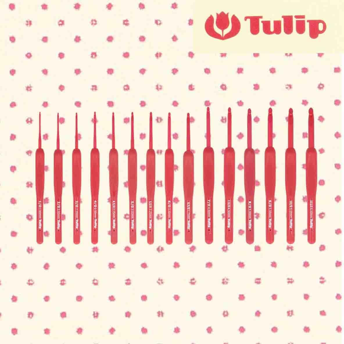 Tulip Etimo Red Crochet Hook Soft-Grip 5.00mm 1pc