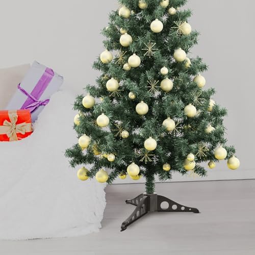 DOITOOL Sturdy Artificial Xmas Tree Stand with Detachable Folding Base, Abs Material Christmas Decorations